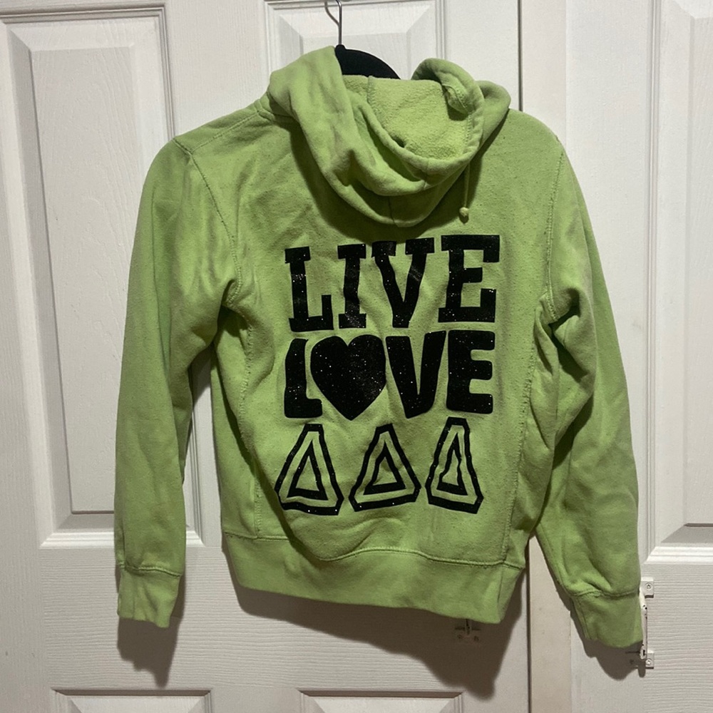 LIVE LOVE TRIDELTA MINT GREEN HOODIE